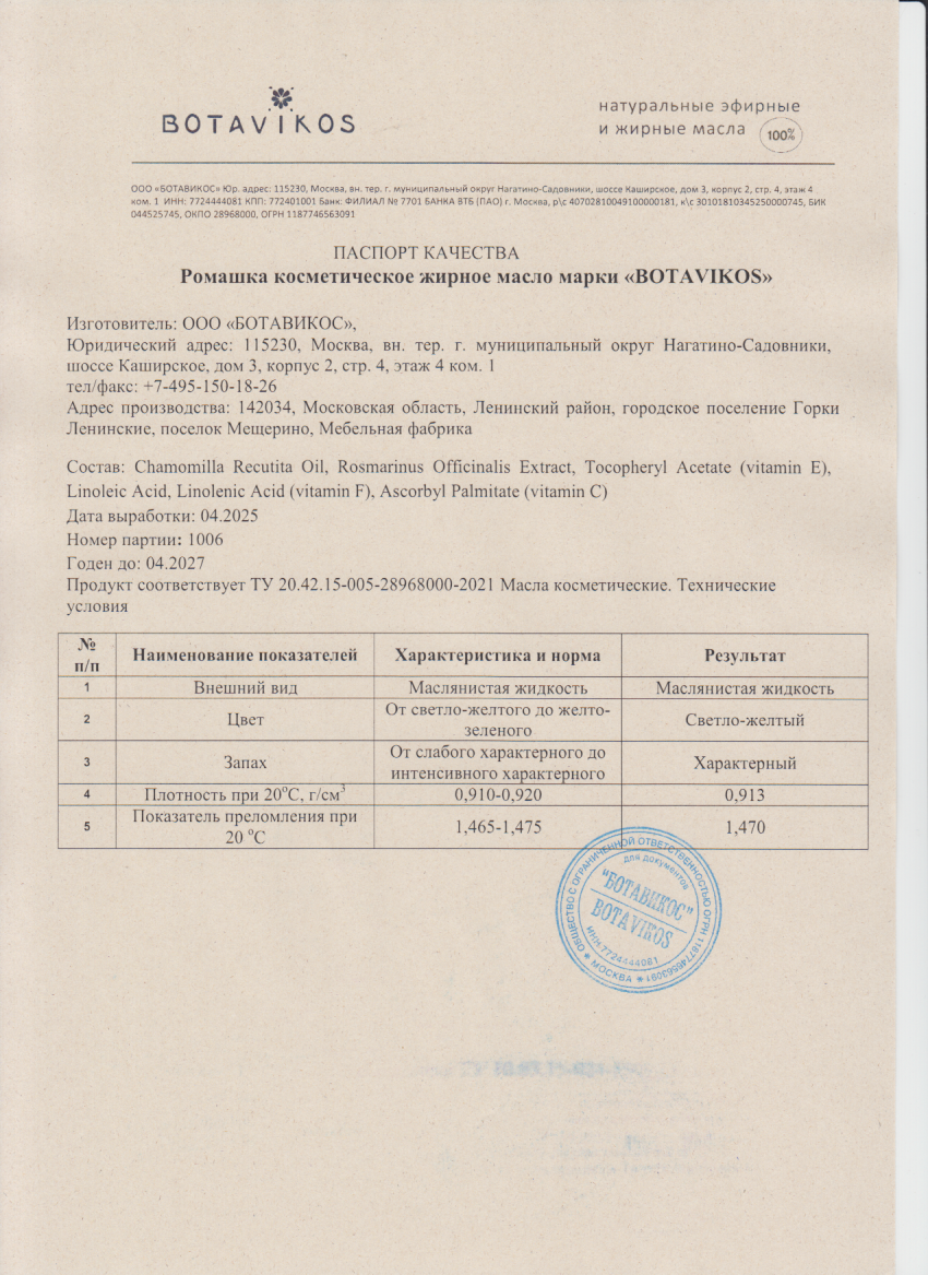 Паспорт №042025